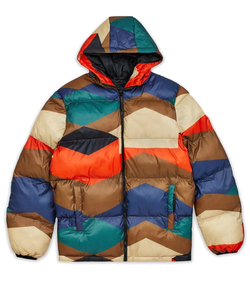 Color Blocked Design Long <b>Bubble</b> Padded Puffer Jackets Custom Made Down <b>Coats</b> For Warm Winter Outdoor Street Fashion Wear - Product Image 6