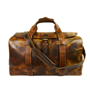 Sac de voyage en cuir imperméable grande capacité pour hommes, sac de sport tendance, vente chaude, cuir de vachette véritable de luxe, logo personnalisé - Product Image 3
