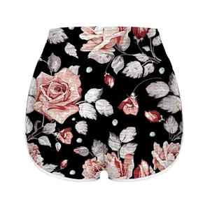 Pantalones Cortos Casuales para Mujer, Diseño Colorido con Estampado de Arte por Sublimación, Cintura Elástica, Estética Moderna, Creativos y a la Moda - Product Image 5