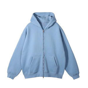 Sweat-shirt unisexe en molleton bouclette 100 % coton, style vintage, effet vieilli et délavé, écologique, respirant, anti-plis, idéal pour l'hiver, personnalisable OEM - Product Image 1
