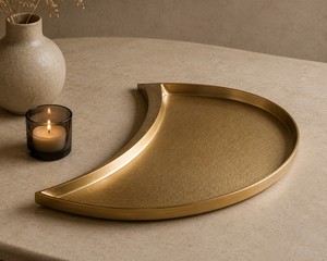 Luxury <b>Silver</b> Metal Serving <b>Tray</b> Crafted From Premium Stainless Steel With Elegant <b>Mirror</b> Finish Designed For Serving Tea Coffee - Product Image 5