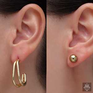 Ensemble de bijoux tendance Evergreen Boucles et cerceaux élégants PRAO Premium Collection - Product Image 6