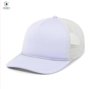 INDEX APPAREL Light <b>Purple</b> Mesh Trucker Cap 6-Panel Adjustable Unisex Casual <b>Hat</b> Spring Summer Solid Color - Product Image 1