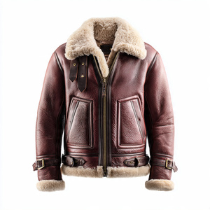 PREMIUM FUR <b>LEATHER</b> <b>JACKET</b> HEAVY DUTY FOR FORMAL WEAR. This one Screams Money and Durability. Winter <b>Jacket</b> that actually lasts - Product Image 1