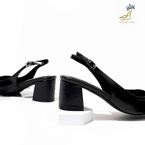 Zapatos de Tacón Ancho Premium para Oficina, 5cm, Elegantes con Correa de Hebilla, Fabricante Vietnamita de Calzado de Alta Calidad, ODM - Product Image 5