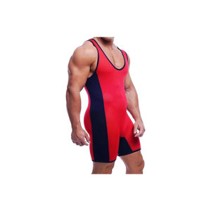 Professional Powerlifting <b>Singlet</b> Men Compression <b>Weightlifting</b> Bodysuit High Density Spandex Strength Training Gym - Product Image 4