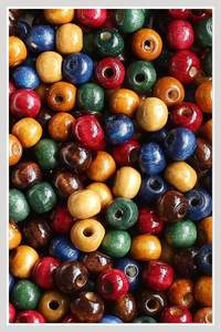 Cuentas Redondas de Madera Natural Orgánica con Patrón de Rayas, Cuentas Espaciadoras Sueltas para Hacer Joyería DIY, Cuentas de Madera para Manualidades - Product Image 6