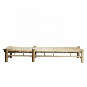 Meubles de plage en bambou pour l'été - Lit de soleil relaxant en bambou pour la plage - Chaise longue de plage en bambou - Product Image 3