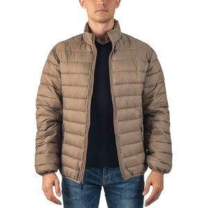 Wholesale Custom Men's Stand Collar Winter <b>Waterproof</b> <b>Padded</b> Bubble Jacket Quilted Outdoor Custom Puffer Jacket Men - Product Image 2