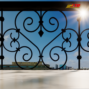 Barandillas de balcón de hierro elegantes y modernas hechas en Vietnam para barandillas y pasamanos contemporáneos para el hogar - Product Image 6