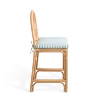 Chaise de comptoir en rotin naturel, artisanale, moderne et écologique, pour café, bar et restaurant, provenant d'un fabricant vietnamien.