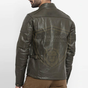 Online Sale Private Label Men Leather <b>Jacket</b> Top Quality <b>Running</b> Wear Men Leather <b>Winter</b> <b>Jacket</b> - Product Image 3
