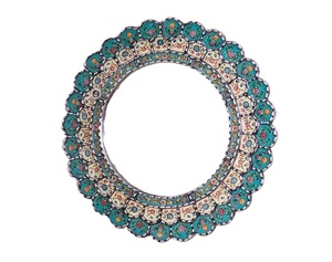 Miroir en macramé élégant et magnifique, objet de décoration pour la maison - Product Image 1