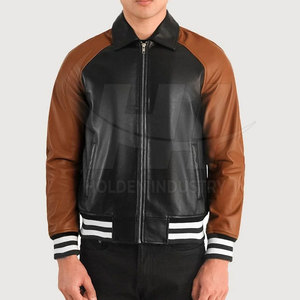 Premium Fashion <b>Leather</b> Baseball <b>Jacket</b> Soft Comfort <b>Leather</b> Baseball <b>Jacket</b> Stylish Wear <b>Leather</b> Baseball <b>Jacket</b> - Product Image 5