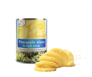 Hot Sale Vietnam Factory Top Notch Quality Low Price Canned <b>Pineapple</b> Slices In <b>Light</b> Syrup 20oz/30oz/A10 - Product Image 1