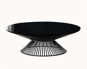 Mesa de centro redonda decorativa moderna de gran venta para la decoración del salón del hogar, mesa de centro de madera y metal. - Product Image 6