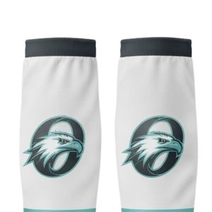 <b>Men</b> <b>White</b> Blue Hockey <b>Socks</b> Polyester Sports Long <b>Socks</b> Athletic Team Uniform Training Wear Game Match Performance Clothing - Product Image 3