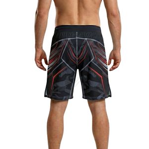 <b>Black</b> Red Chevron MMA <b>Shorts</b> Low Profile Waistband Performance Fight Camp <b>Shorts</b> For <b>Men</b> Sportswear Training <b>Shorts</b> - Product Image 2