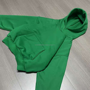 Sudadera con Capucha para Hombre, 100% Algodón, 500 g/m², Peso Pesado, Bordada y Teñida Lisa, con Logotipo Personalizado, Hombros Caídos, Corte Recortado - Product Image 2