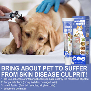 Crème de traitement contre les acariens pour animaux de compagnie, pommade anti-démangeaisons pour chiens et chats, soin cutané topique à action rapide contre les mycoses, les acariens et les scabies - Product Image 3
