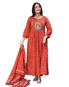 Women's Elegant Casual Anarkali Suit <b>Pants</b> Office Vacation Wear wholesale Cord Set Print Indian Ethnic kurti Pakistani <b>Modest</b> - Product Image 1