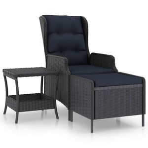 Set Lounge da Giardino Grigio Scuro - Product Image 2