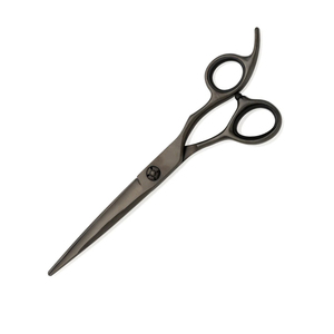 Tijeras Profesionales para Barbería, Color Negro, para Diestros, Tijeras de Barbero con Mango Largo y Resorte Ajustable para Recortar el Cabello - Product Image 6