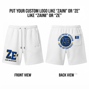 Shorts de Playa para Hombre, Premium, 140g, Poliéster, Diseño de Monstruos de Dibujos Animados, Cintura Elástica, Secado Rápido, Parche con Logotipo Personalizado, Dos Bolsillos Delanteros - Product Image 1