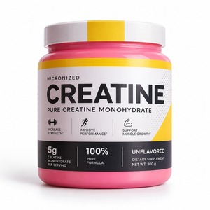 Créatine monohydrate micronisée en poudre, 5g, 100% pure, complément nutritionnel sportif, étiquette privée OEM ODM personnalisée - Product Image 2