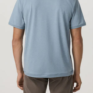 T-shirt pour homme à col rabattu, design uni, pour acheteurs en gros, service OEM, design avec logo personnalisé, prix avantageux pour les acheteurs - Product Image 6