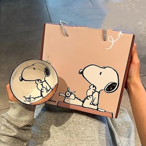 Juego de 4 Tazones de Cerámica con Diseño de Snoopy, Tazón de Arroz para Estudiantes, Vajilla, Lonchera Infantil, Tazón de Comida de Dibujos Animados para Regalo - Product Image 2