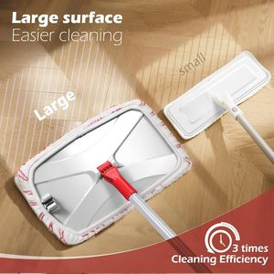 16 Flat Extra Large <b>Microfiber</b> <b>Mop</b> with 5 Pads Wet/Dry Floor Cleaning Dust <b>Mop</b> for Hardwood Laminate Tile - Product Image 3
