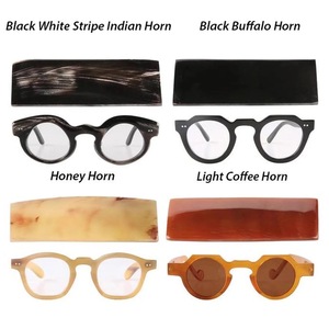 Nuevo Diseño Óptico de ILAHI, Hecho a Mano con Cuerno de Búfalo Natural y Ecológico, Estilo Rústico Moderno, Forma Cuadrada, Feng Shui, Amor Animal, Ángel - Product Image 6