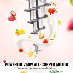 Frullatore Commerciale ad Alta Velocità 750W 1740RPM, Macchina per Gelato con Frusta in Acciaio Inox 304 a Manico Lungo per Mescolare e Miscelare Gelati - Product Image 3