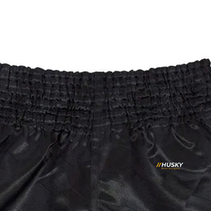 Shorts en satin bleu marine pour homme, couleur unie, taille mi-haute, élastique, séchage rapide, décontracté, 100 % polyester tissé - Product Image 2