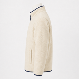 Men Polar Sherpa <b>Jacket</b> Featuring A Warm Fleece Feel Comfortable Fit And Versatile Style For Winter Walks Travel And Daily Wear - Product Image 5
