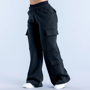 Pantalones Cargo de Moda para Mujer, al por Mayor, Personalizados, de Alta Calidad, Corte Regular, Estilo Urbano, Pantalones Deportivos de Encaje para Invierno - Product Image 2
