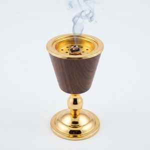 Arabic Metal Mubkhar Incense Burner Modern Gold Chalice <b>Oud</b> <b>Bakhoor</b> Burner Wholesale Middle Eastern Home Decor Censer Low Price - Product Image 6