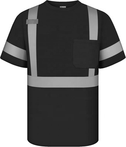 Camisetas Polo de Alta Visibilidad Bicolor para Servicios de Emergencia con Cinta Reflectante y Soporte para Radio, de Algodón para Todas las Estaciones - Product Image 2