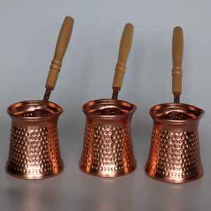 Cafetera Turca Tradicional Hecha a Mano, Dallah Ibrik de Cobre, Cafetera Árabe para Espresso, Regalo para el Hogar y la Cocina - Product Image 1