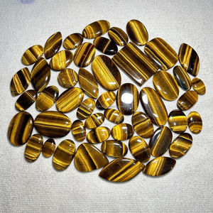 Cabochon oeil de tigre jaune fait à la main forme de mélange naturel Unique 5-10g pierre précieuse en vrac pour la fabrication de bijoux ARHAN GEMS - Product Image 1