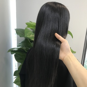 Prêt à porter 4x4 os droite dentelle avant perruque fermeture couleur naturelle vietnamien Remy Extensions de cheveux humains brut frontal Bundle - Product Image 4