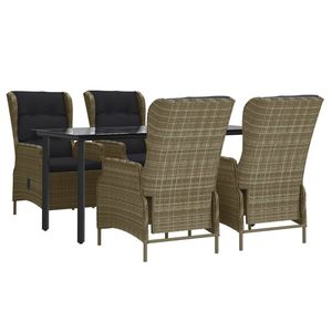Conjunto de Comedor para Jardín en Color Marrón - Product Image 3
