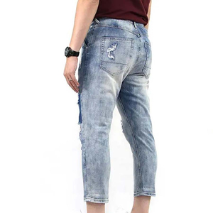 Pantalones Vaqueros de Mezclilla para Hombre de la Mejor Calidad, Estilo Desgastado, en Venta a Bajo Precio, Diseño de Logotipo Personalizado, OEM Directo de Fábrica - Product Image 3