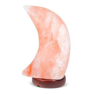 Modern Himalayan <b>Moon</b> Salt Lamp Best Selling <b>Moon</b> Shaped <b>Crystal</b> Table Light with OEM Size Private Label Supplier Services - Product Image 2