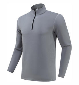 <b>Men's</b> Spring Casual Pullover Unlined Fleece Sweatshirt Quick Dry Athletic Eco-Friendly Breathable Cotton/Bamboo <b>Turtleneck</b> - Product Image 3