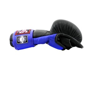 High Quality Blue & Black Twin Latest Model Lightweight Open Thumb Loop Half Finger MMA Training <b>Gloves</b> Custom Logo OEM <b>Gloves</b> - Product Image 2
