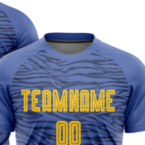 Maillot de foot personnalisé pour joueur, vêtement de sport léger, respirant et à séchage rapide pour l'entraînement en équipe et les matchs de compétition - Product Image 3