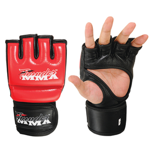 Wholesale <b>Hot</b> Selling Cowhide Leather MMA Gloves Hand Grips Adjustable Closure Breathable Lightweight for MMA Training Gloves - Product Image 1
