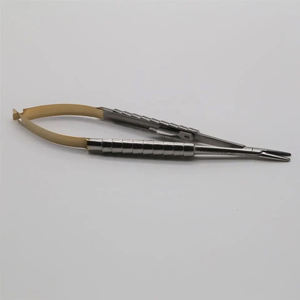 Porte-aiguille chirurgical dentaire Castroviejo de haute qualité, doré, réutilisable, manuel, en acier inoxydable, bois et métal, Shuja Surgico - Product Image 4